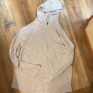 Vince Gray stripe soft Hooded pullover XXL